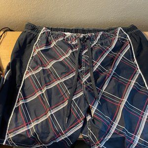 Op Men's 2xl Blue White Red Swim Trunk